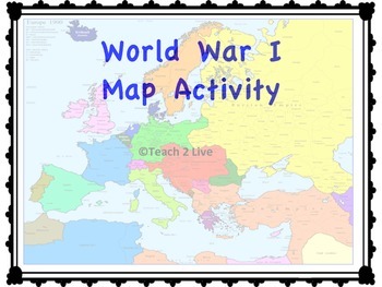 world war 1 map assignment