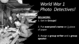 World War 1 Photo Detective Activity / Game / Icebreaker!
