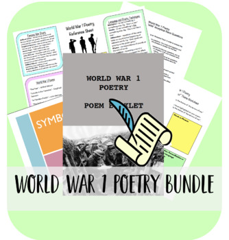 Preview of World War 1 Poetry Bundle
