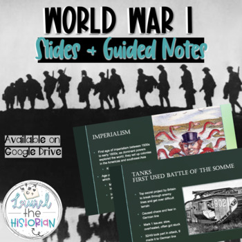 Preview of World War 1 Presentation: Eastern & Western Fronts [Editable]