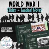 World War 1 Presentation: Eastern & Western Fronts [Editable]
