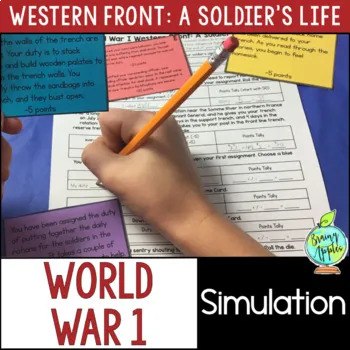 Preview of World War 1 Simulation Activity, A Soldier's Life in the Trenches