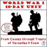 World War 1 Unit Bundle for World History 10 Days Includin