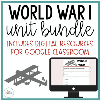 Preview of World War 1 Unit - Lesson, Notes, Project, and Activities