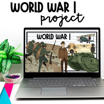 Preview of World War 1 WW1 The Great War Research Project Gifted Students Enrichment