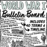World War 1 Word Wall, Timeline Display & Timeline Sorting