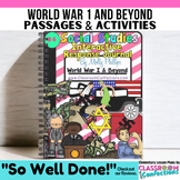 World War 1 World War 2 Reading Passages & Activities US H