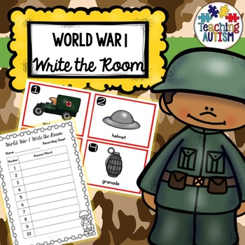 Preview of World War 1 Write the Room