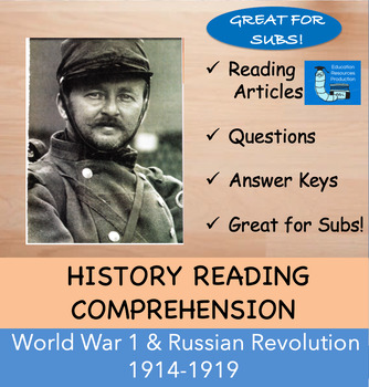 Preview of World War 1 & the Russian Revolution Bundle