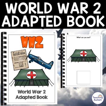 Preview of World War 2 Activities Adapted Book for Special Education
