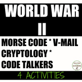 World War 2 Activity Cryptology codes and Code Breaking