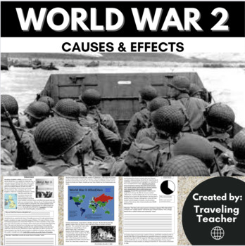 Preview of World War 2: Causes & Effects: Reading Passages + Comprehension Activities