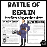 World War 2 Battle of Berlin Reading Comprehension Workshe