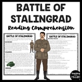World War II  Battle of Stalingrad Reading Comprehension W