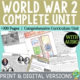 World War 2 Unit - 7 WW2 Lessons - PowerPoints - WWII Activities - WW2 Passages