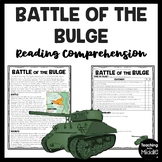 World War 2 Battle of the Bulge Reading Comprehension Work