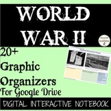 World War 2 Digital Notebook 20+ Graphic Organizers Distan