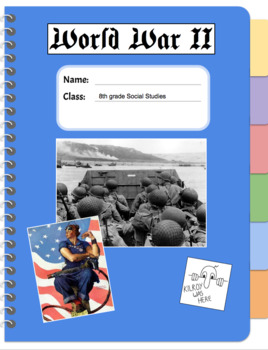 Preview of World War 2 E-Notebook / WWII / Terms, Maps, Study Guide, Etc.
