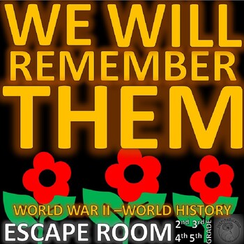 Preview of World War 2: ESCAPE ROOM - 9 Challenges, Answer Key, Resources, Print and Go!