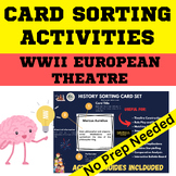 World War 2 European Theatre History Card Sorting Activity