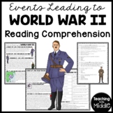 World War II 2 Events leading up to World War II Reading C