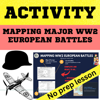 Preview of World War 2 - Mapping and annotating the major battles of Europe with Slide Deck