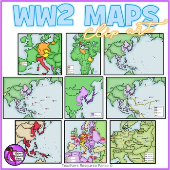 Preview of World War 2 Maps clipart