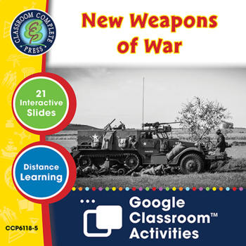 Preview of World War 2: New Weapons of War - Google Slides Gr. 5-8