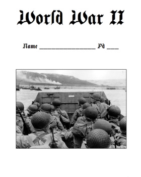 Preview of World War 2 Notes Packet / Holocaust / WW2 (Version 1) (Graphic Organizer)