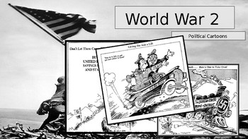 World War 2 Political Cartoons by Boston Tea Market | TPT