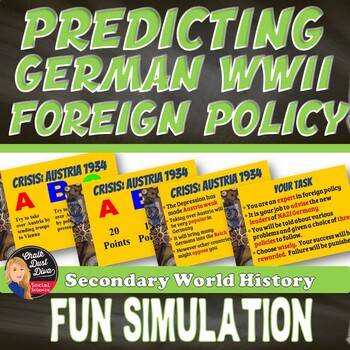 Preview of World War 2 | Predicting German Foreign Policy (1933-1939) Simulation Activity