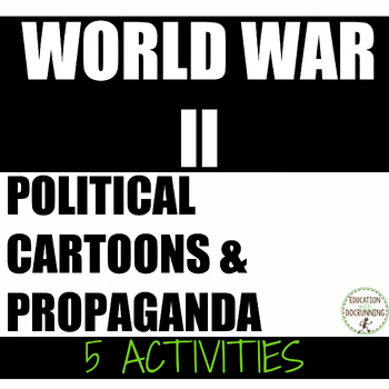 Preview of World War 2 Propaganda and Political Cartoons Activities