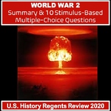 World War 2 Review & Stimulus-Based M.C. Questions, Distan