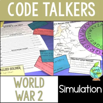 Preview of World War 2 Simulation Activity, Code Talkers Simulation