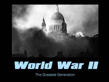 Preview of World War 2 Slideshow / Holocaust (Pt. 1 of 2) (for Notes Packet version 1)