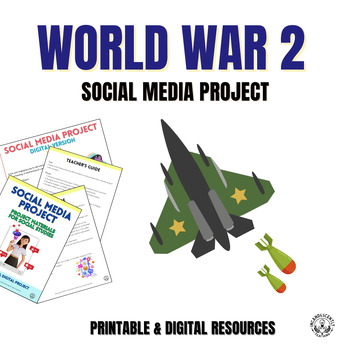 Preview of World War 2 Social Media Project with Digital Resources: Grades 6-12