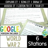 World War 2 Stations Activity (WW2, WWII) | Includes Digit
