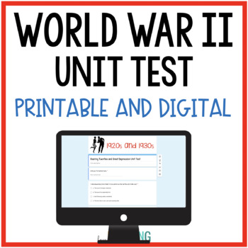 Preview of World War 2 Test with Google Forms™