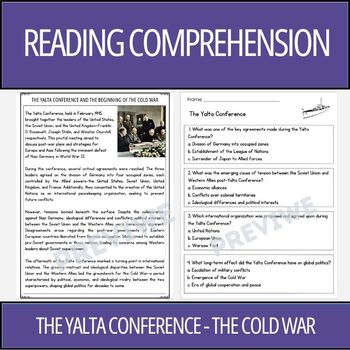 Preview of World War 2: The Yalta Conference - Reading Comprehension Activity