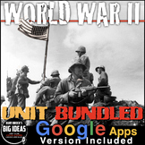 World War 2 Unit: PPTs, Worksheets, Guided Notes, Test + D
