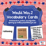 World War 2 Vocabulary Cards