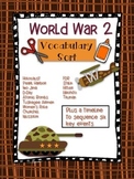World War 2 Vocabulary Word Sort