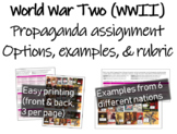World War 2 (WWII) propaganda Assignment with options, exa