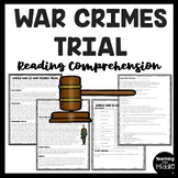 World War II War Crimes Trials Reading Comprehension Works