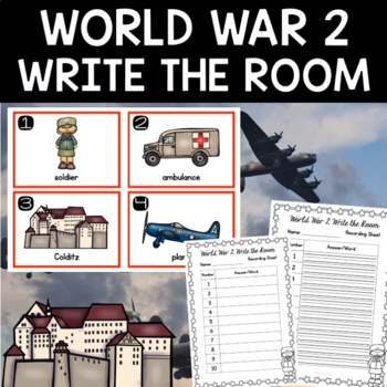 Preview of World War 2 Write the Room