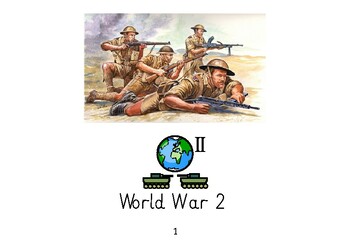 Preview of World War 2 adapted book (SEN, independent task, symbol)