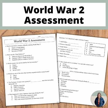 Preview of World War 2 and the Holocaust Assessment for American History