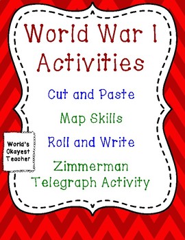 Preview of World War I Activities and Fun Stuff!