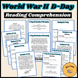 World War D-Day Reading comprehension with Variety Questio