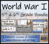 First World War Timeline Close Reading & Writing Bundle 5t